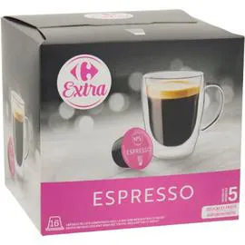 CARREFOUR EXTRA Capsules de café Espresso 16x6g