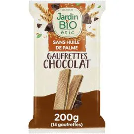 LÉA NATURE, JARDIN BIO ÉTIC Biscuits gaufrettes chocolat Bio 200g