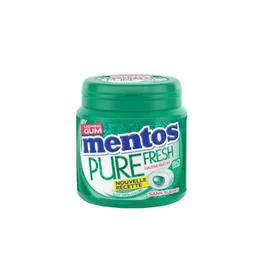 MENTOS Chewing-gum pure fresh chlorophylle sans sucres 100g
