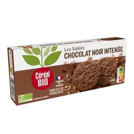 CÉRÉAL BIO Biscuits sablés chocolat noir bio 132g