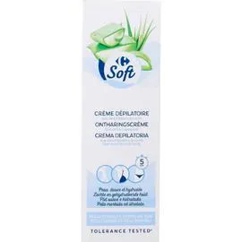 CARREFOUR SOFT Crème dépilatoire peaux sensibles 200ml