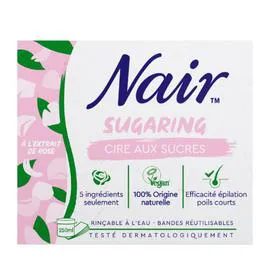 NAIR Cire épilatoin Sugaring à l'extrait de Rose 250ml