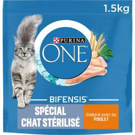 PURINA, ONE Croquettes pour chat poulet et blé 1,5kg