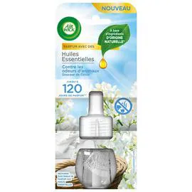 AIR WICK Recharge électrique de parfum aux huiles essentielles anti odeurs d'animaux 19ml