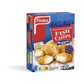 FINDUS Nuggets Fish and Chips MSC Extra Croustillant 490g