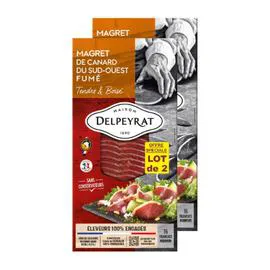 DELPEYRAT Magret de canard su Sud-Ouest fumé 140g