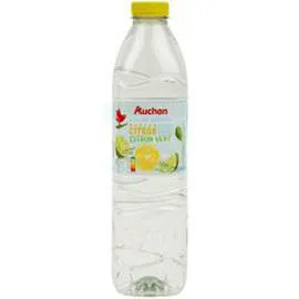 AUCHAN Eau de source aromatisée citron vert 1,5l