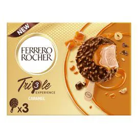 FERRERO, FERRERO ROCHER Glace caramel noisette 138g