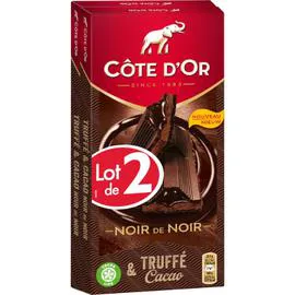 CÔTE D'OR Truffe cacao 2x190 2x190g