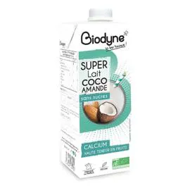BIODYNE Boisson végétale lait coco sans sucres 1l