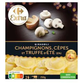 CARREFOUR EXTRA Pâtes fraîches Girasoli cèpes truffe 250g