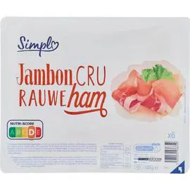 CARREFOUR SIMPL Jambon cru 100g