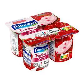 PÂTURAGES Frutimax - Yaourt cerise avec morceaux de fruits 500g