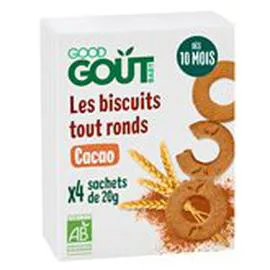 GOOD GOÛT Biscuits ronds Cacao Bio 80g