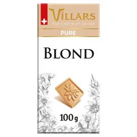 VILLARS Tablette chocolat blanc Au lait caramélisé 100g