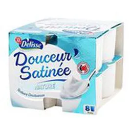 MARQUE REPÈRE, DÉLISSE Yaourts Douceur satinée Nature 8x125g
