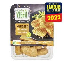 CARREFOUR VEGGIE Nuggets blé oignon 200g