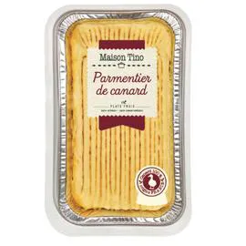 MAISON TINO Plat cuisiné parmentier de canard 750g