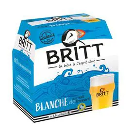 BRITT Bière blanche au malt de froment 1,5l
