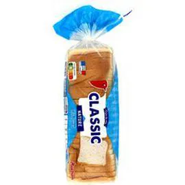 AUCHAN Pain de mie nature avec croûte sans huile de palme 500g