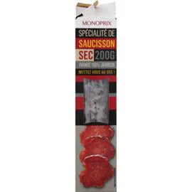 MONOPRIX Spécialité de saucisson sec 200g
