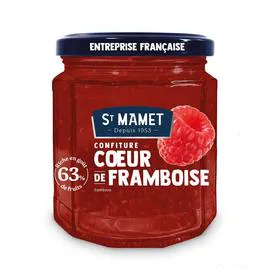 ST MAMET Confiture coeur de framboise 310g