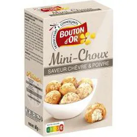 BOUTON D'OR Mini-choux saveur chèvre & poivre 60g