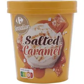 CARREFOUR SENSATION Glace caramel salé 430g