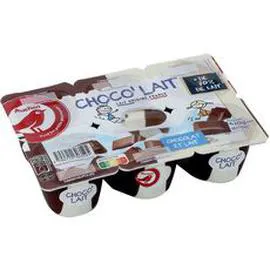 AUCHAN Crème dessert au chocolat au lait 6x70g