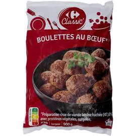 CARREFOUR CLASSIC' Boulettes au boeuf 30x30g