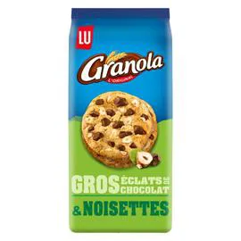 LU, GRANOLA Cookies aux gros éclats chocolat & noisettes 184g