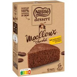 NESTLÉ, DESSERT Préparation gâteau gâteau moelleux chocolat 344g