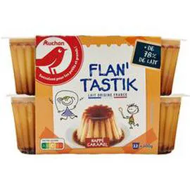 AUCHAN Flan au caramel 12x100g