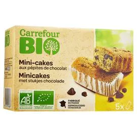 CARREFOUR BIO Mini-cakes bio aux pépites de chocolat 175g