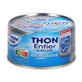MARQUE REPÈRE, PÊCHE OCÉAN Thon entier MSC Naturel 93g