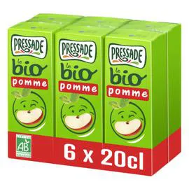 PRESSADE Nectar pomme Bio 6x20cl