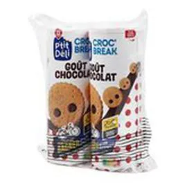 MARQUE REPÈRE, P'TIT DÉLI Biscuits Pirates Chocolat 2x300g