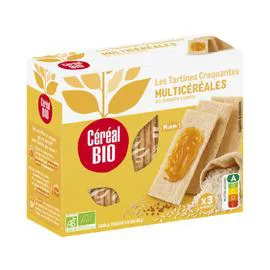 CÉRÉAL BIO Biscottes tartines multicéréales bio 145g
