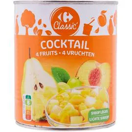 CARREFOUR CLASSIC' Fruit au sirop cocktail 4 fruits 500g