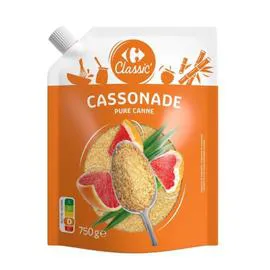 CARREFOUR CLASSIC' Cassonade pure canne 750g