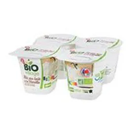 MARQUE REPÈRE, BIO VILLAGE Riz au lait Bio Vanille 4x100g