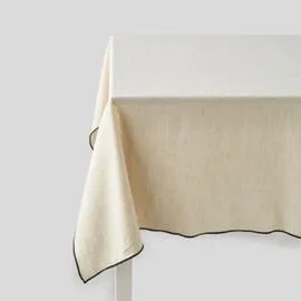 MONOPRIX Monoprix Maison Nappe Rectangulaire, Couleur Naturel, Coton Et Lin l'unité