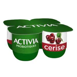 DANONE, ACTIVIA Yaourt aux fruits bifidus cerise 4x125g