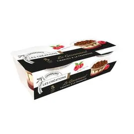 LES CRÉATIONS Le Gourmand Tiramisu à la framboise 200g