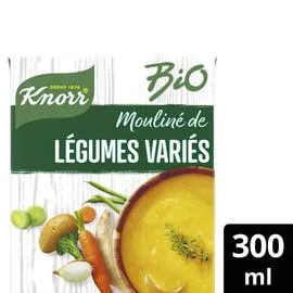 KNORR Soupe Bio Mouliné de Légumes Variés 30cl