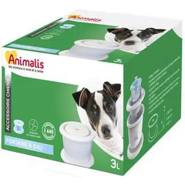 ANIMALIS Fontaine à Eau pour Chien 3L 1,08kg