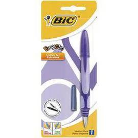 BIC Stylo plume rechargeable couleurs corps assorties et encre bleue EasyClic l'unité