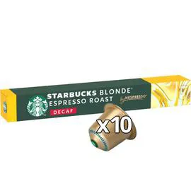 STARBUCKS Starbucks by Nespresso Blonde Décaféiné x10