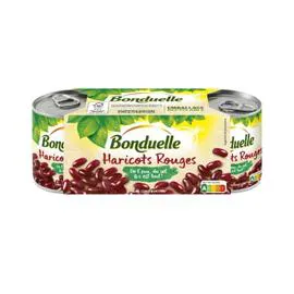 BONDUELLE Haricots rouges 3x125g