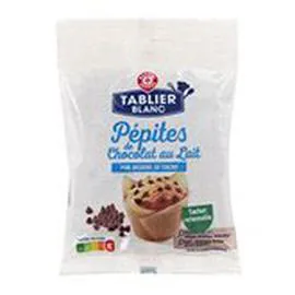 MARQUE REPÈRE, TABLIER BLANC Pepites de chocolat au lait 100g